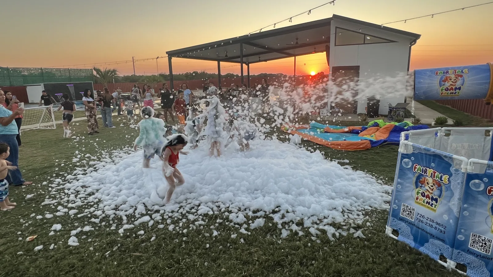 Sunset foam party
